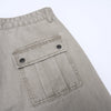 Vintage Washed Workwear Wide-Leg Relaxed Cargo Pants