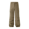 Vintage Washed Baggy Cargo Pants-INNBLAC