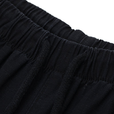 Raw Edge Patchwork Short Pants