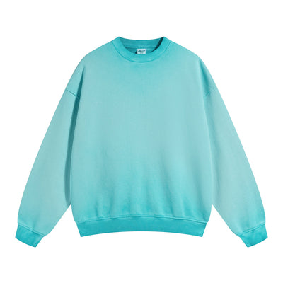 Women's Acid Wash Distressed Sweatshirt-INNBLAC