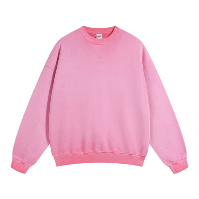 Women's Acid Wash Distressed Sweatshirt-INNBLAC