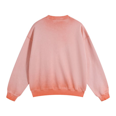 Women's Acid Wash Distressed Sweatshirt-INNBLAC
