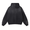 Brush Paint Double Slider Zip Hoodie