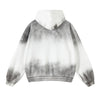 Brush Paint Double Slider Zip Hoodie