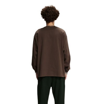 Crew Neck Solid Color Sweatshirt