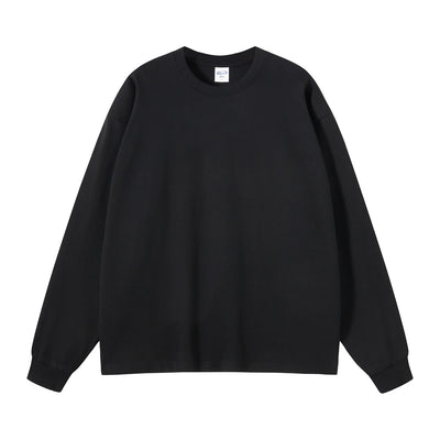 Crew Neck Solid Color Sweatshirt
