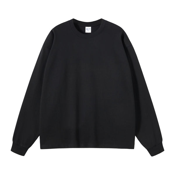Crew Neck Solid Color Sweatshirt