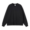 Women's Crew Neck Solid Color Sweatshirt-INNBLAC