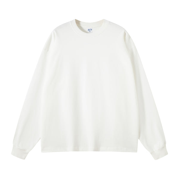 Crew Neck Solid Color Sweatshirt