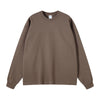 Crew Neck Solid Color Sweatshirt