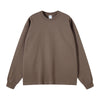 Women's Crew Neck Solid Color Sweatshirt-INNBLAC
