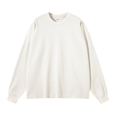 Crew Neck Solid Color Sweatshirt