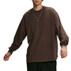 Crew Neck Solid Color Sweatshirt