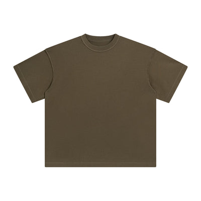 Women's Distressed Edge Reverse Stitch Oversized Tee 7oz-INNBLAC