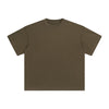 Distressed Edge Reverse Stitch Oversized Tee 7oz-INNBLAC