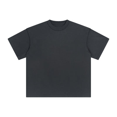 Women's Distressed Edge Reverse Stitch Oversized Tee 7oz-INNBLAC