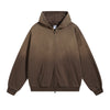 Faded Double Slider Zip Hoodie