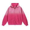 Faded Double Slider Zip Hoodie