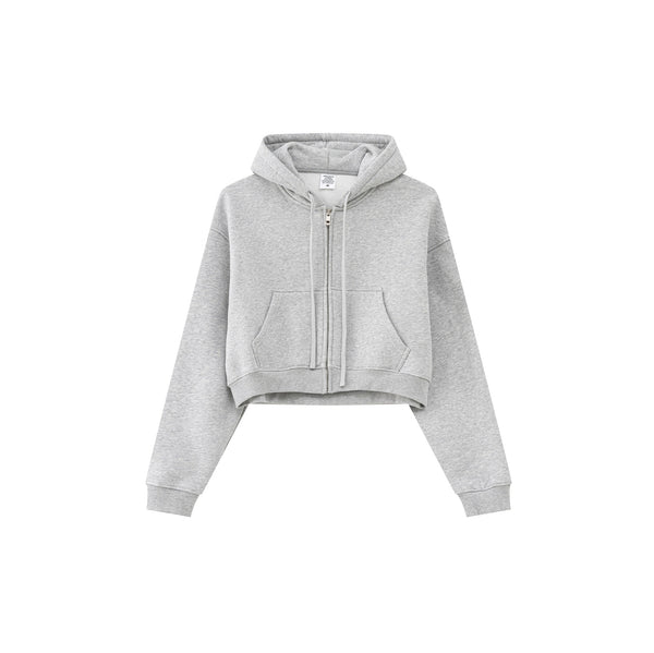 Cropped Zipped Up Hoodie-41bb0b-16