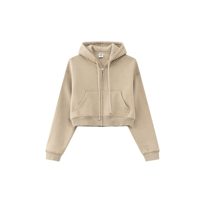 Cropped Zipped Up Hoodie-41bb0b-16
