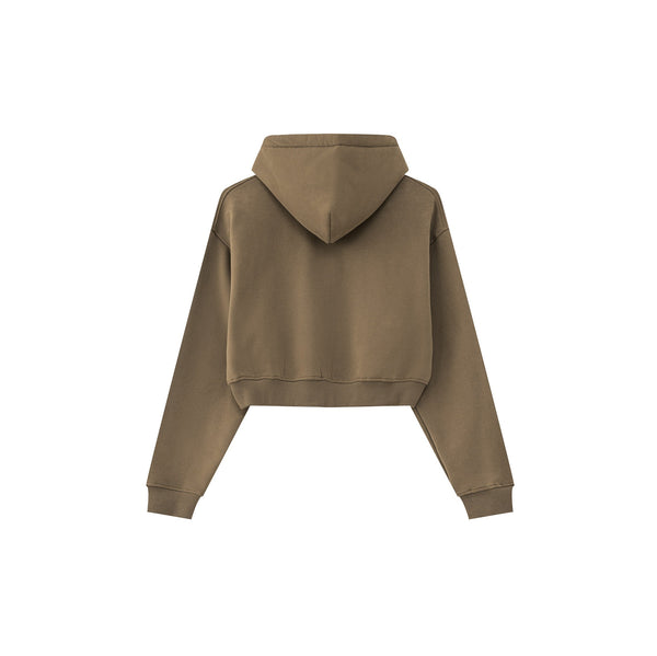 Cropped Zipped Up Hoodie-41bb0b-16