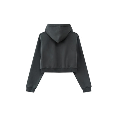Cropped Zipped Up Hoodie-41bb0b-16