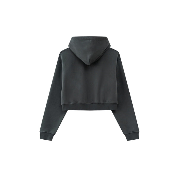 Cropped Zipped Up Hoodie-41bb0b-16