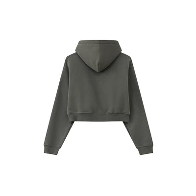 Cropped Zipped Up Hoodie-41bb0b-16