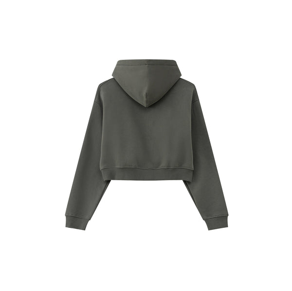 Cropped Zipped Up Hoodie-41bb0b-16