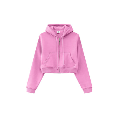 Cropped Zipped Up Hoodie-41bb0b-16