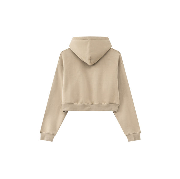 Cropped Zipped Up Hoodie-41bb0b-16