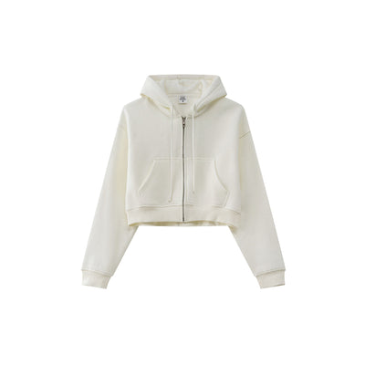 Cropped Zipped Up Hoodie-41bb0b-16