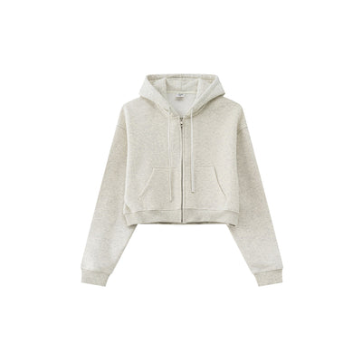 Cropped Zipped Up Hoodie-41bb0b-16
