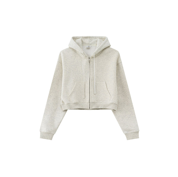 Cropped Zipped Up Hoodie-41bb0b-16