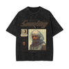 Girl Y2k Streetwear Graphic Washed Tee-INNBLAC