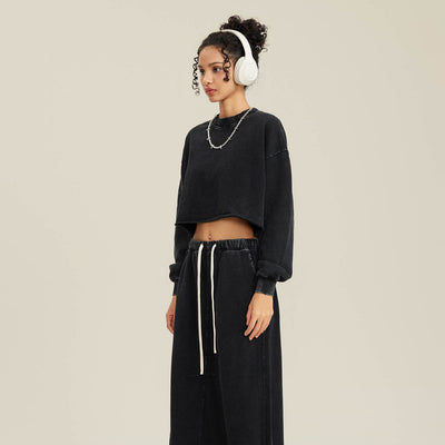 Heavyweight Rough Edge Crop Top-41bb0b-16