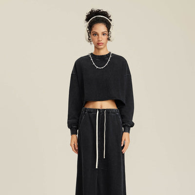 Heavyweight Rough Edge Crop Top-41bb0b-16