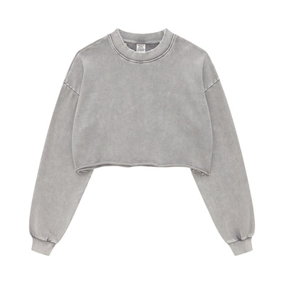 Heavyweight Rough Edge Crop Top-41bb0b-16
