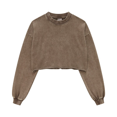 Heavyweight Rough Edge Crop Top-41bb0b-16
