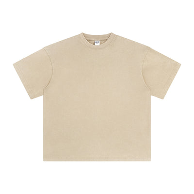 Heavyweight Stone Wash Faded Tee 9.5oz-INNBLAC