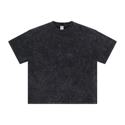 Heavyweight Stone Wash Faded Tee 9.5oz-INNBLAC