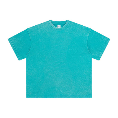 Heavyweight Stone Wash Faded Tee 9.5oz-INNBLAC