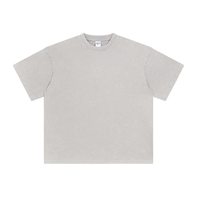 Heavyweight Stone Wash Faded Tee 9.5oz-INNBLAC