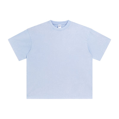 Heavyweight Stone Wash Faded Tee 9.5oz-INNBLAC