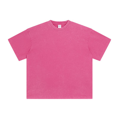 Women's Heavyweight Stone Wash Faded Tee 9.5oz-INNBLAC