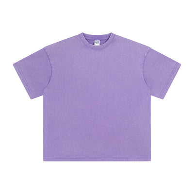 Heavyweight Stone Wash Faded Tee 9.5oz-INNBLAC