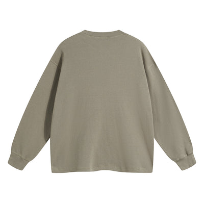 Women's Heavyweight Waffle-knit Sweatshirt-INNBLAC
