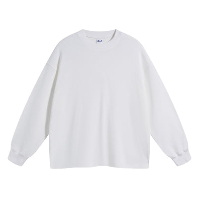 Women's Heavyweight Waffle-knit Sweatshirt-INNBLAC