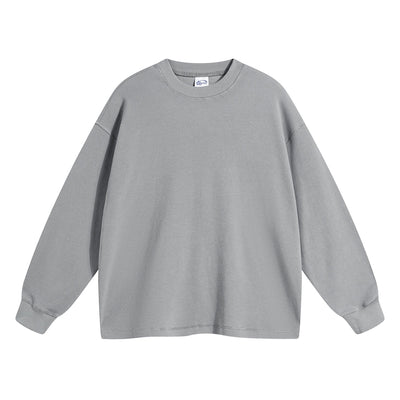 Women's Heavyweight Waffle-knit Sweatshirt-INNBLAC