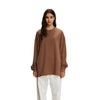 Women's Heavyweight Waffle-knit Sweatshirt-INNBLAC